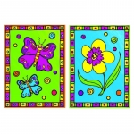 Primele mele minipicturi pe numere floare & fluture