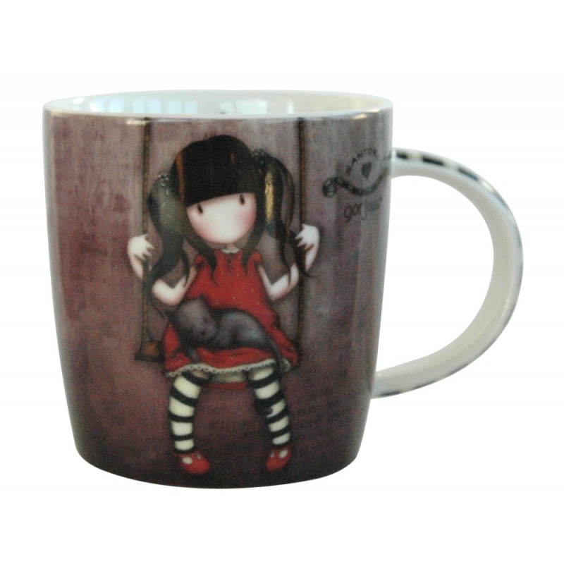 Cana portelan in cutie gorjuss 330 ml ruby