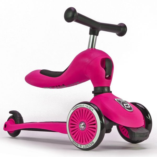 Trotineta 2 in 1 scoot ride highwaykick 1 pink 1-5 ani