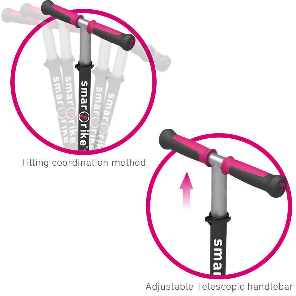 Trotineta pentru copii Smart Trike T5 Pink - 2 | YEO