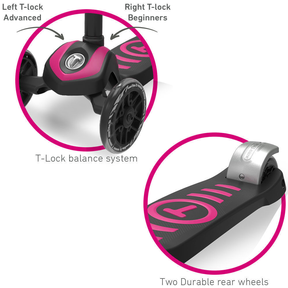 Trotineta pentru copii Smart Trike T5 Pink - 3 | YEO