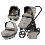 Carucior 3 in 1 Peg Perego Book Scout Matt Black Elite Modular Luxe Grey