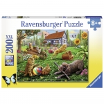 Puzzle animalute jucause 200 piese