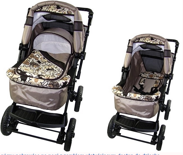 Carucior 2 in 1 kerttu vip 3 albastru inchis cu bleu