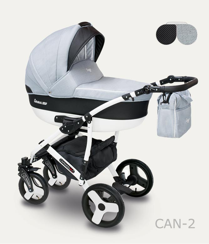 Carucior copii 2 in 1 Carera New Camarelo color CAN-2