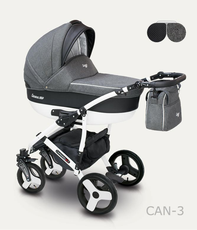 Carucior copii 2 in 1 Carera New Camarelo color CAN-3