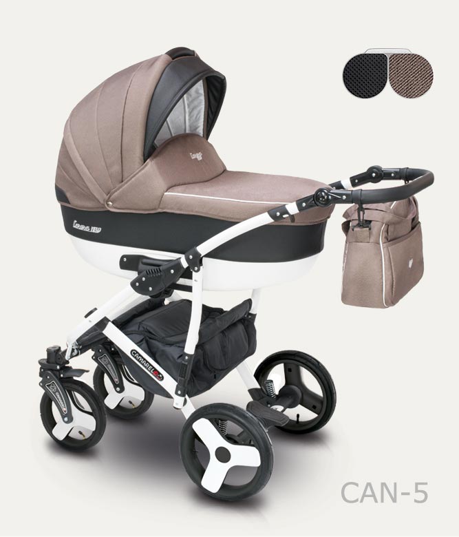 Carucior copii 3 in 1 Carera New Camarelo color CAN-5