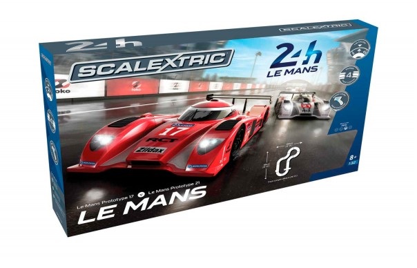 Pista masinute Le Mans Scalextric 5m traseu masinute Le Mans Prototype 17 si 21