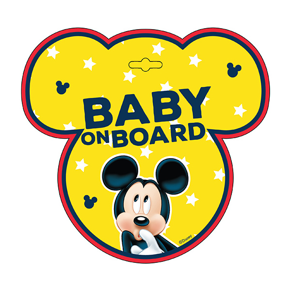 Semn de avertizare Baby on Board Mickey Seven SV9612