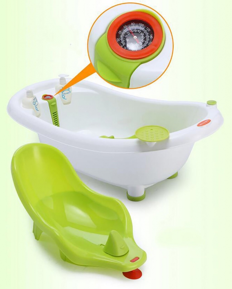 Set Cadita 3 in 1 Little Mom Green cu accesorii incluse + Suport metalic - 2 | YEO