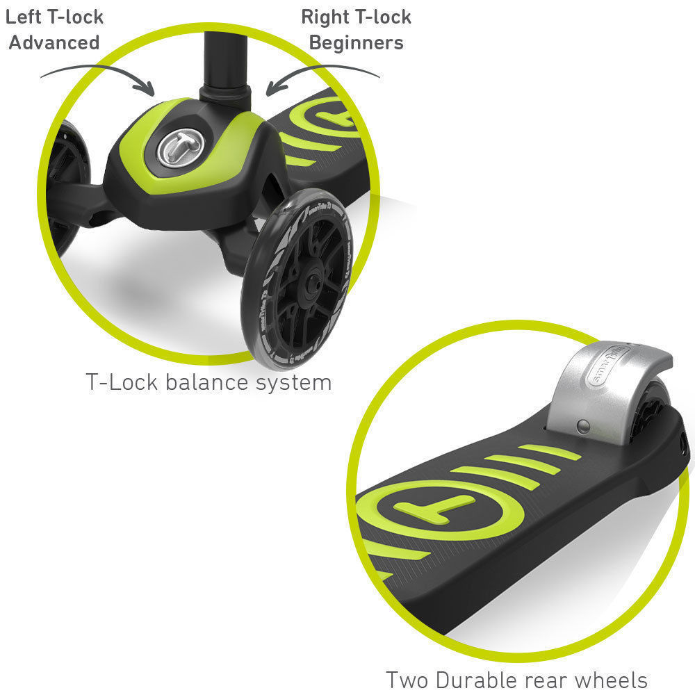 Trotineta pentru copii Smart Trike T5 Green - 2 | YEO