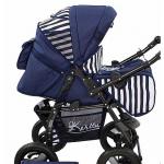 Carucior multifunctional Kerttu Twist-R 68 bleumarin cu dungi albe