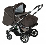 Carucior pentru gemeni Hartan ZX II cu portbebe soft 813