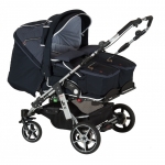 Carucior pentru gemeni Hartan ZX II cu portbebe soft 829