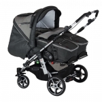 Carucior pentru gemeni Hartan ZX II cu portbebe soft 832