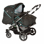 Carucior pentru gemeni Hartan ZX II cu portbebe soft 834