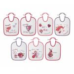 Set 7 Bavete small bumbac - inchidere cu siret Zilele saptamanii Roz