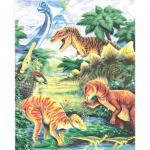 Set creativ educativ  Coloreaza pe numere  Dinozauri