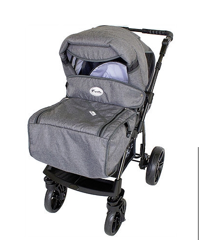 Carucior 3 in 1 Kerttu Twist-R 72 grafit lana