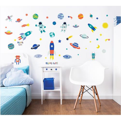 Kit decor sticker outer space