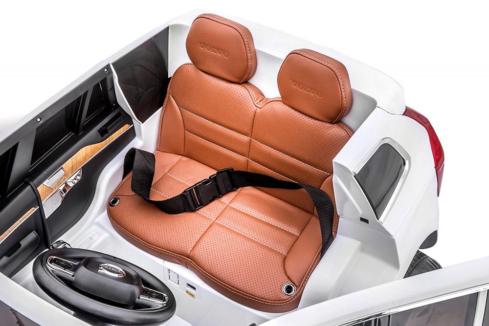 Masinuta electrica cu scaun de piele Volvo XC90 White - 9