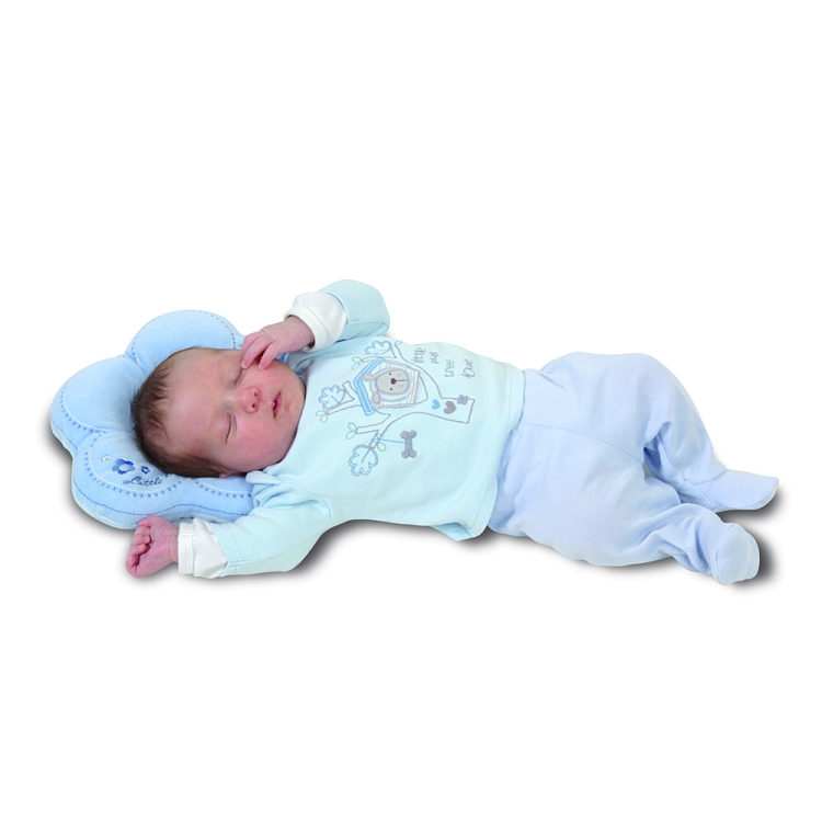 Perna pentru formarea capului bebelusului baby matex flor blue