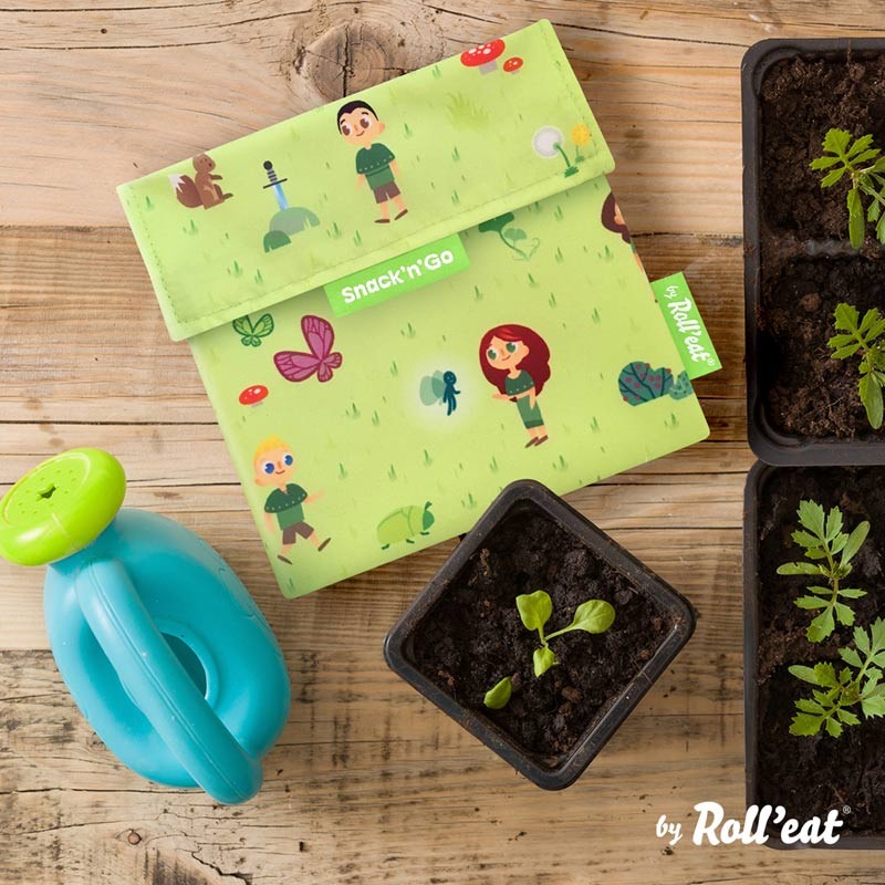 Gentuta reutilizabila pentru gustari snack n go kids forest