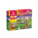 Joc magnetic educativ de constructie 3D Magspace 46 piese Carnival Set