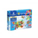 Joc magnetic educativ de constructie 3D Magspace 66 piese Fight Starry Sky Set