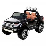 Masinuta electrica cu scaun de piele Ford Ranger 12V Negru