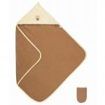 Prosop de baie pentru bebelusi cu capison Frotte 85x85 cm Bear Brown