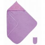 Prosop de baie pentru bebelusi cu capison Frotte 85x85 cm Butterfly 19