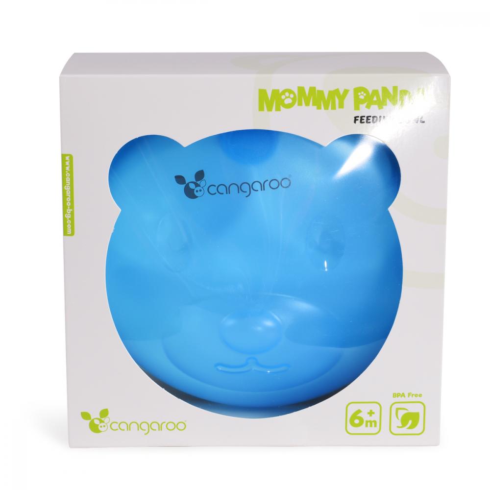 Castron compartimentat Feeding Bowl Mommy Panda blue