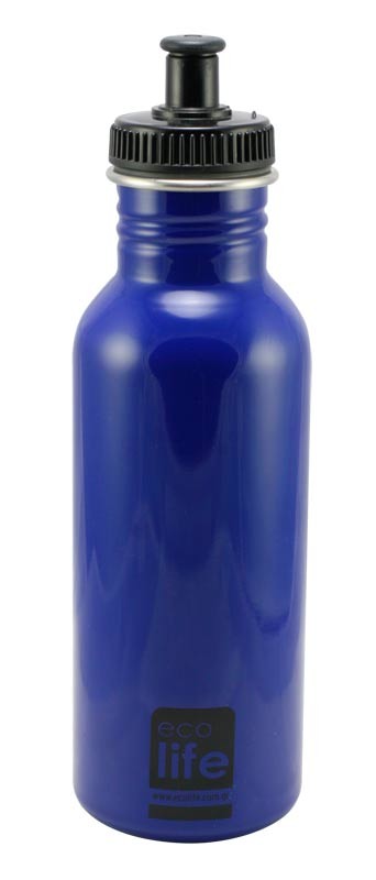 Sticla inox uni 600 ml culoare bleu