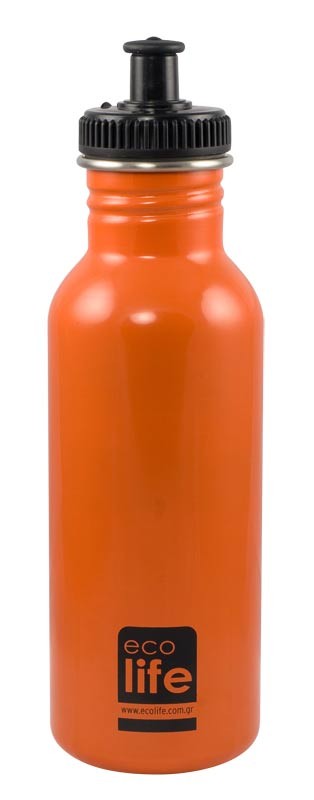 Sticla inox uni 600 ml culoare portocaliu