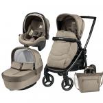 Carucior 3 in 1 Black Mat Team Peg Perego Cream