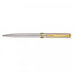 Pix cu mecanism Senator Delgado corp metalic argintiu accesorii aurii rezerva tip Parker albastra vf. 0.8mm