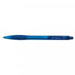 Pix cu mecanism Senator seria 1000 corp colorat in culoare scrierii transparent cu grip confortabil 0.7mm albastru
