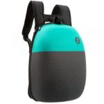 Rucsac gimnaziu si liceu Zip It Shell model Negru cu Verde si jucarie spinner cadou