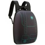 Rucsac gimnaziu si liceu Zip It Shell model Negru cu buzunare verzi si jucarie spinner cadou