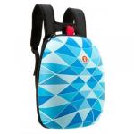 Rucsac gimnaziu si liceu ZIP IT Shell model Triunghiuri Albastre si jucarie spinner cadou