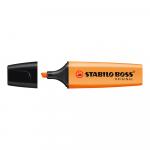 Textmarker Stabilo Boss corp plastic in culoarea cernelei vf.retezat 2-5mm portocaliu