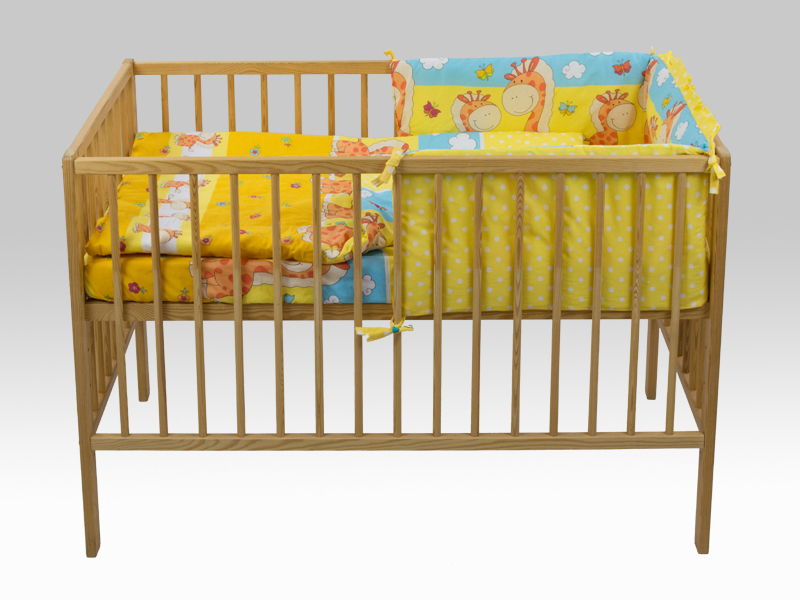 Aparatoare laterala happy giraffe galben 140x70