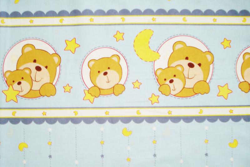 Aparatoare laterala teddy night albastru 140x70