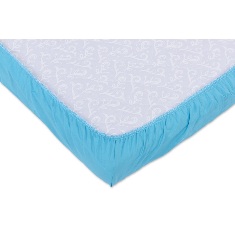 Set 2xCearceaf cu elastic pt patut de 140x 70 cm bleu+cappucino