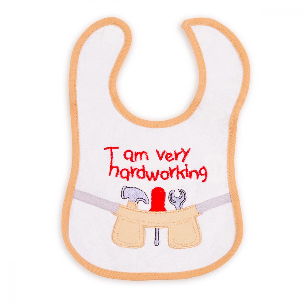 Bavetica impermeabila cu scai Baby Bib Little Craftsman