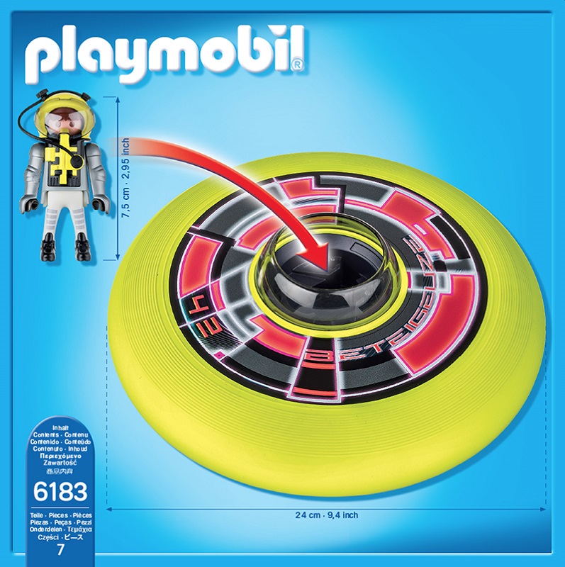 Disc zburator cu astronaut