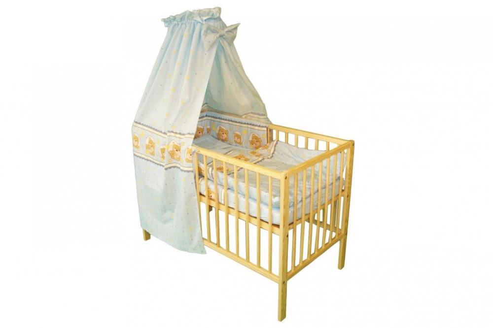 Lenjerie teddy night albastru 5 piese 120x60