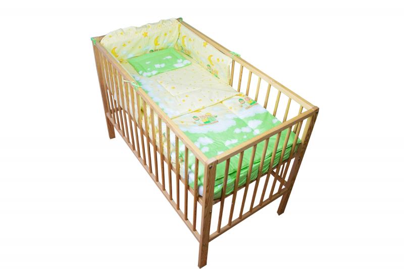 Lenjerie teddy norisori verde 4 piese 140x70 cm