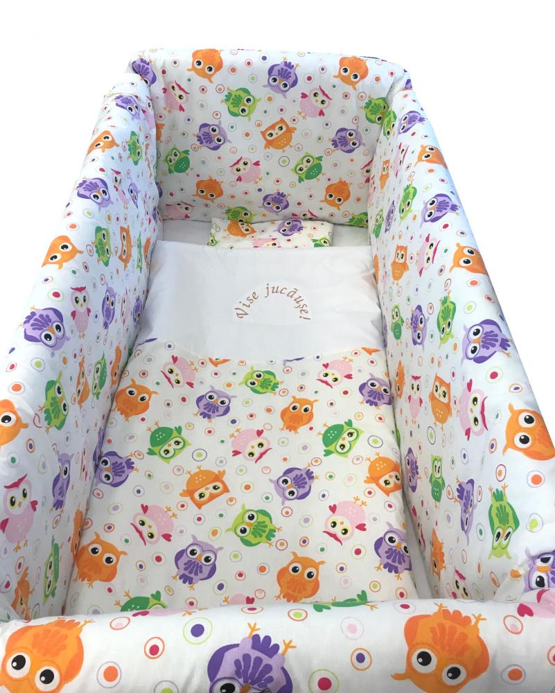 Lenjerie de pat maxi vise jucause roz 140x70 cm
